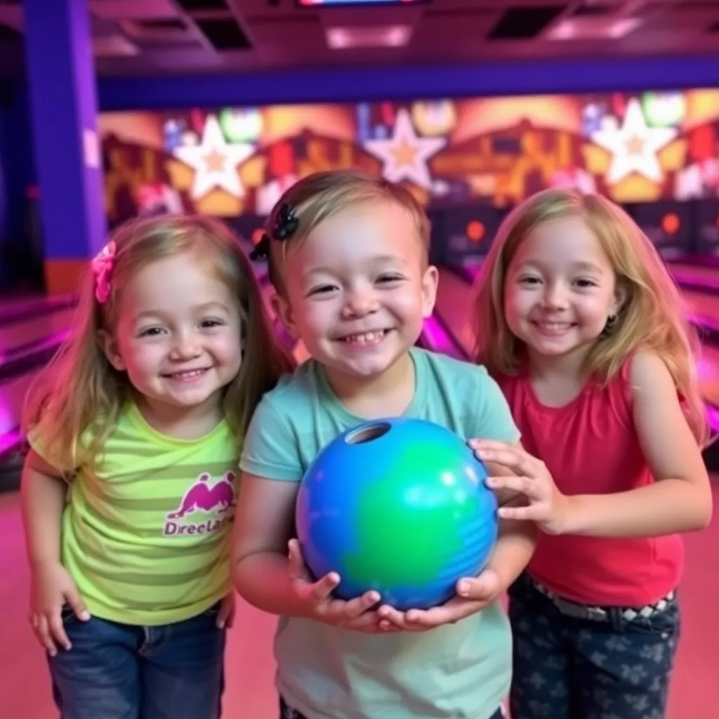 Kids birthday party places Dream Lanes in Madison