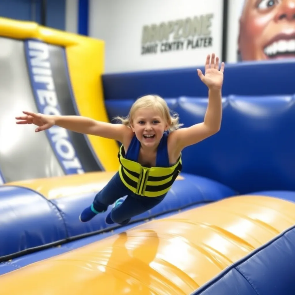 Kids birthday party places Dropzone U Fun Center in Tooele