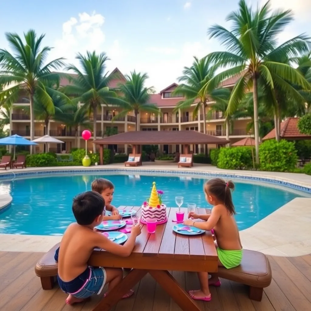 Kids birthday party places Dusit Beach Resort Guam in Tumon