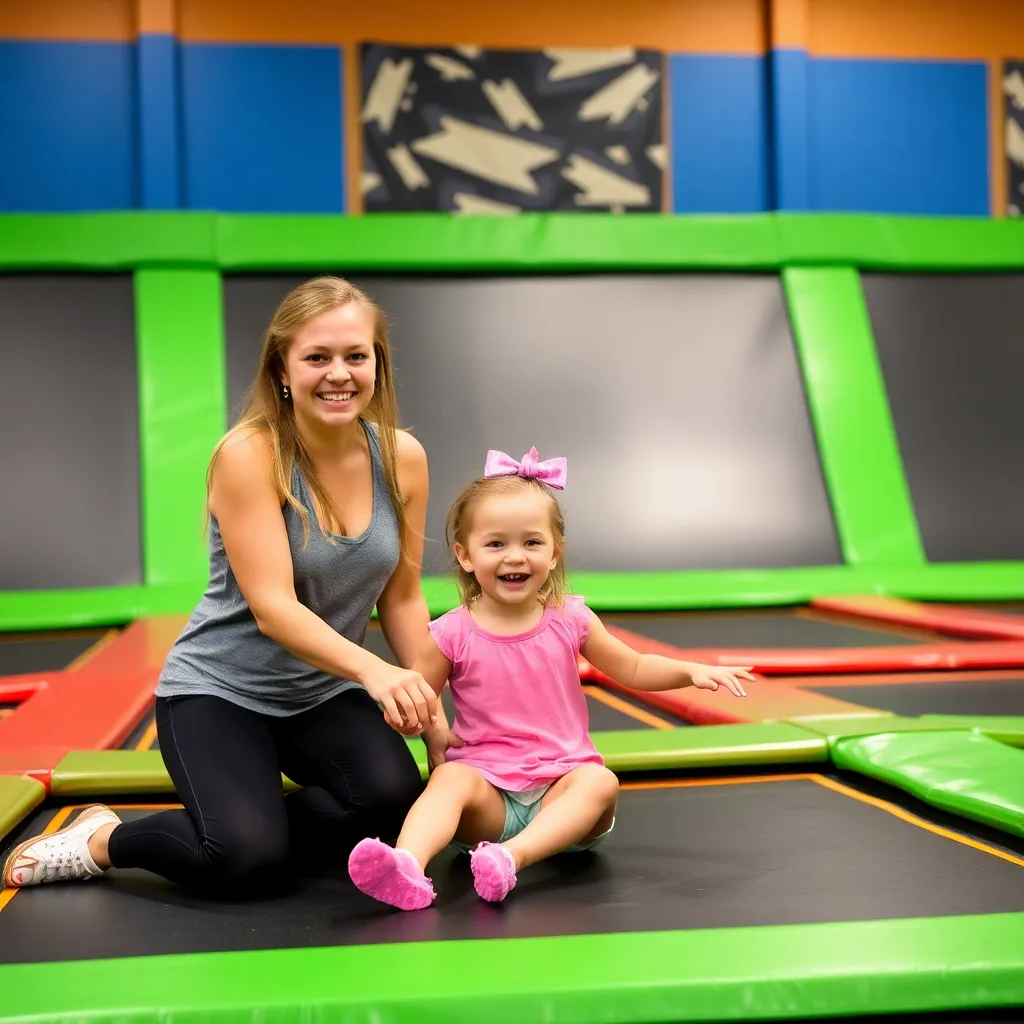 Kids birthday party places Elevate Trampoline Park in Champaign