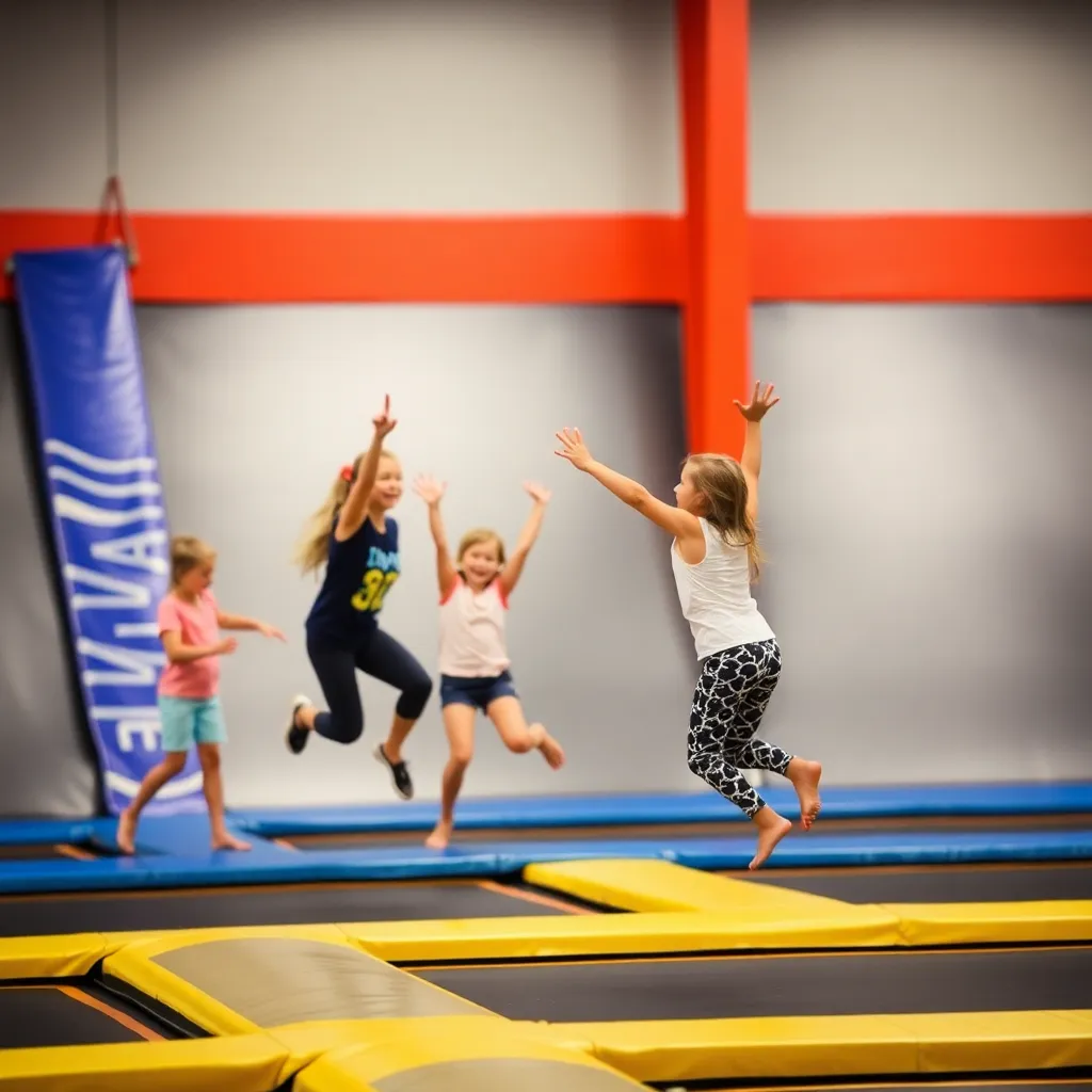 Kids birthday party places Elevate Trampoline Park in Rio Rancho
