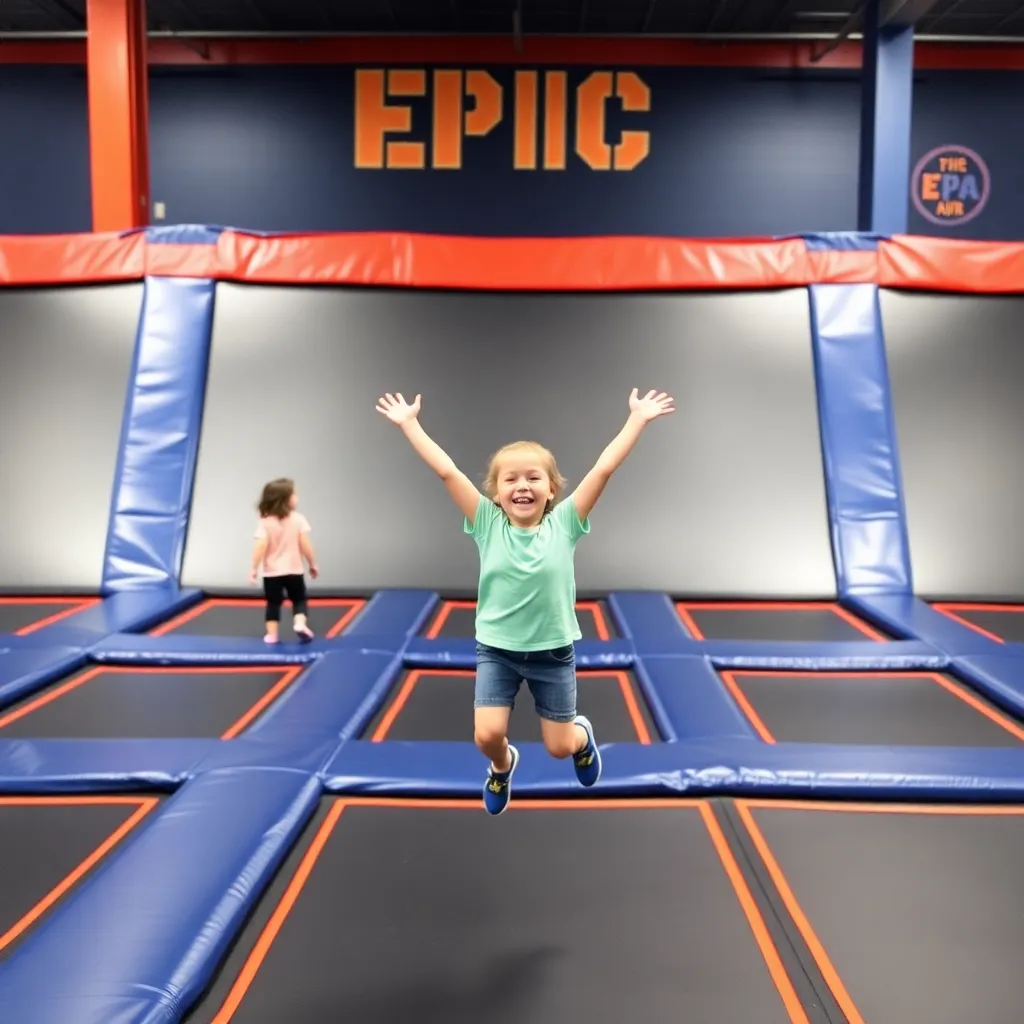 Kids birthday party places Epic Air Trampoline Park in South Elgin