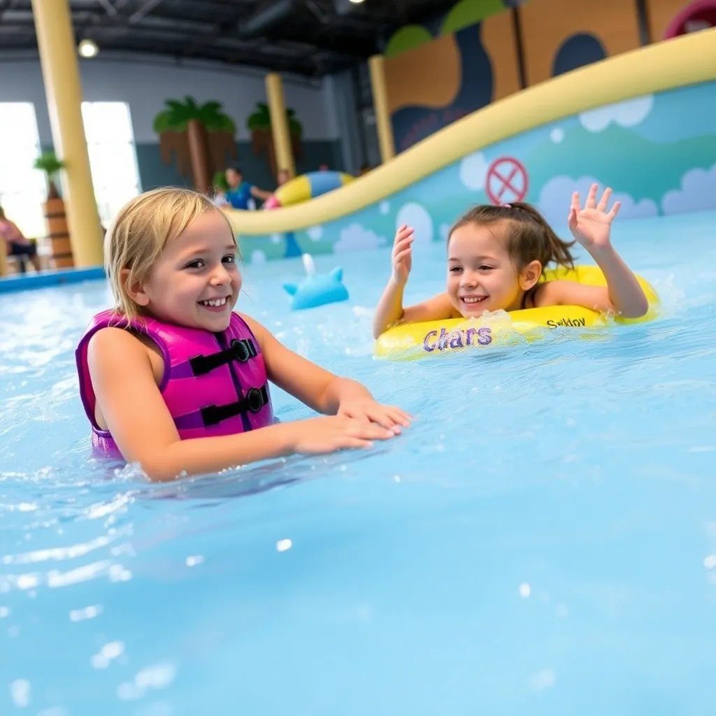 Kids birthday party places Epic Waters Indoor Waterpark in Grand Prairie