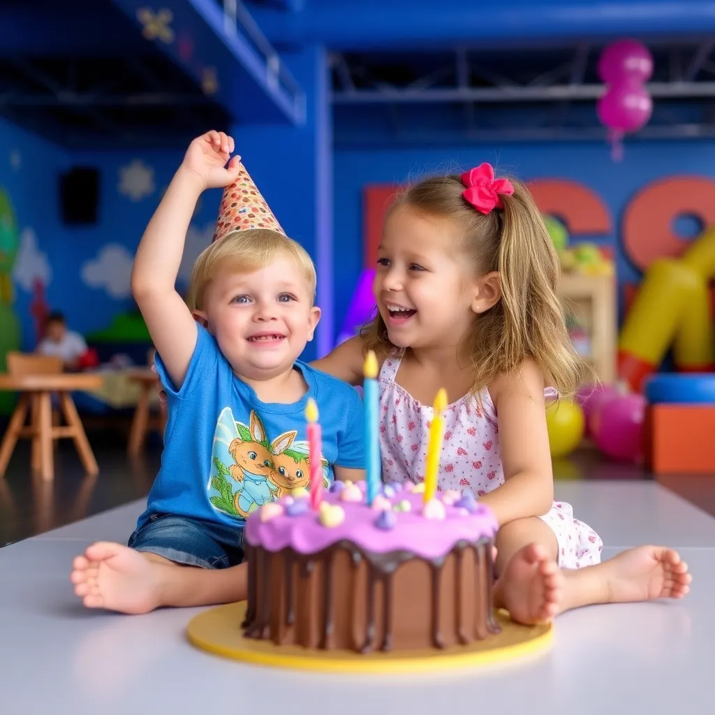 Kids birthday party places Expression City in Brentwood