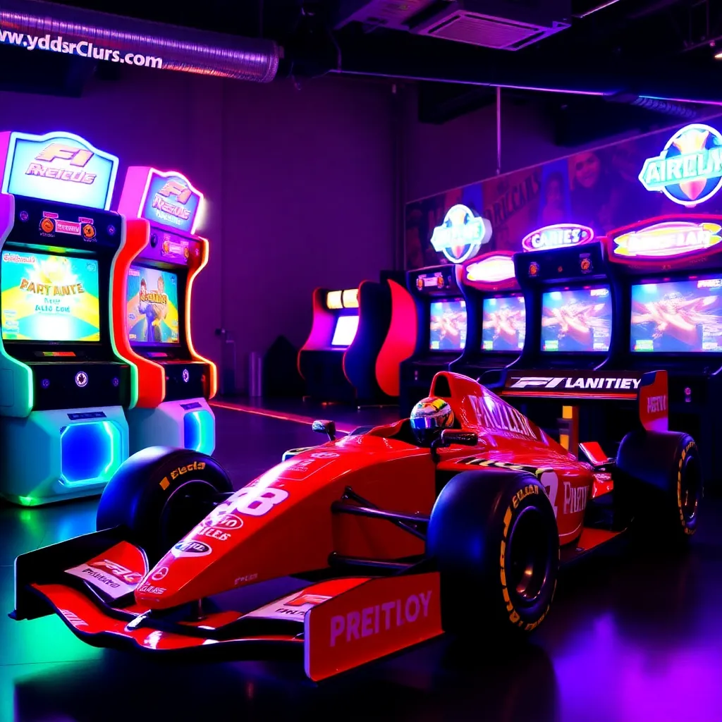 Kids birthday party places F1 Arcade Philadelphia in Philadelphia