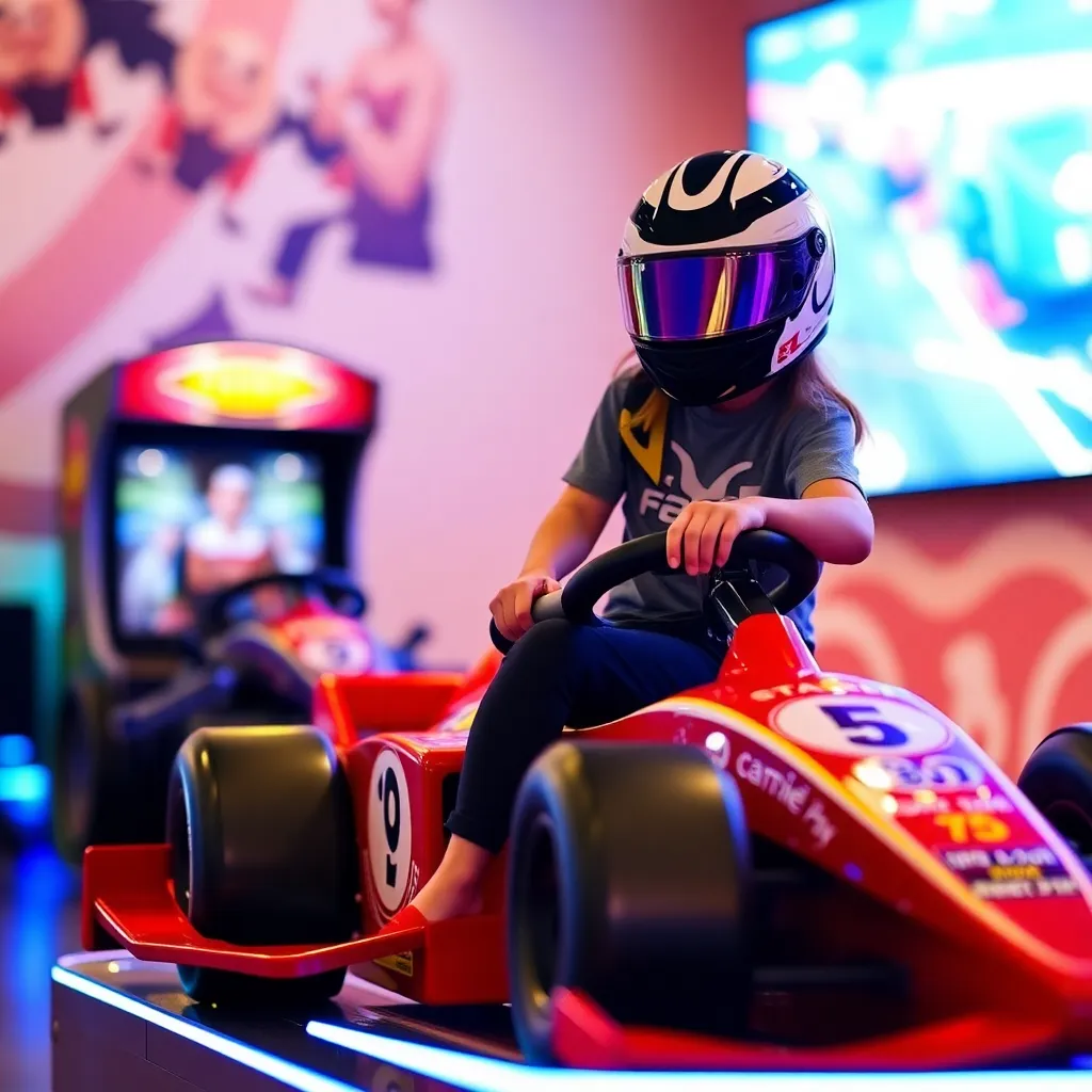 Kids birthday party places F1 Arcade Washington, D.c. in Washington