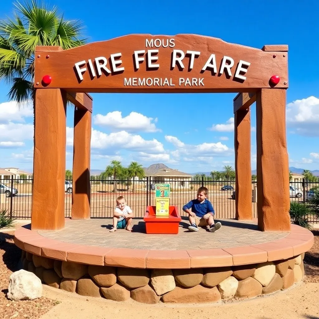 Kids birthday party places Firefighter’s Memorial Park in Kingman