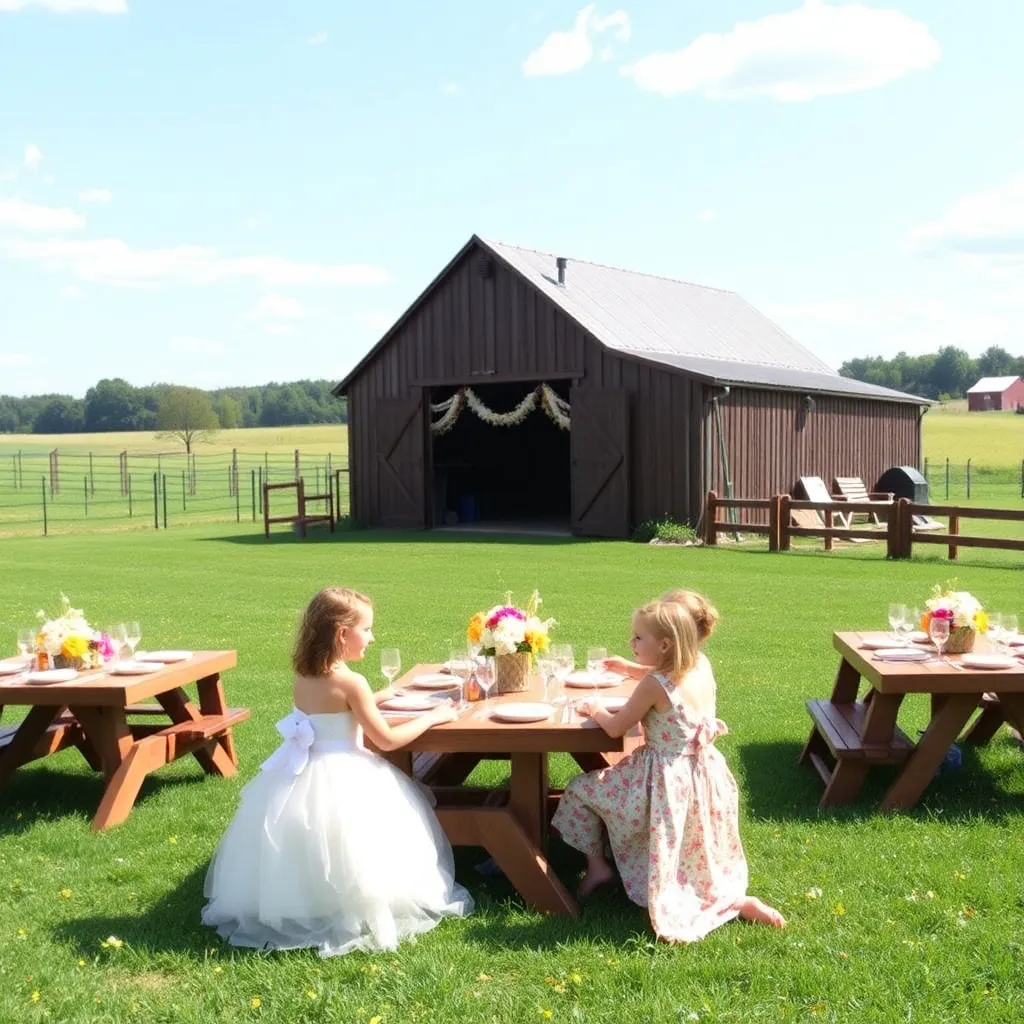 Kids birthday party places Fivesense Farm Venue in Murfreesboro