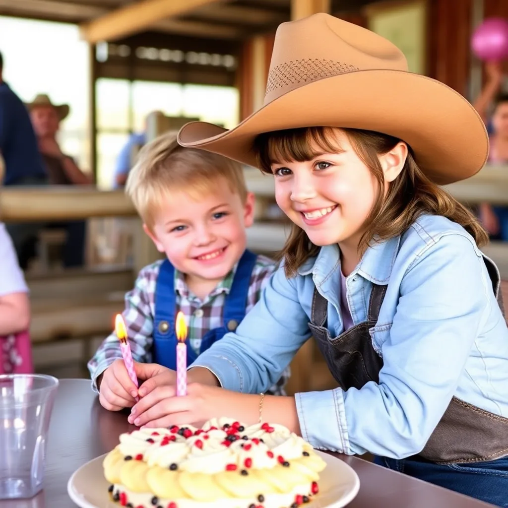 Kids birthday party places Flying J Ranch in Alto