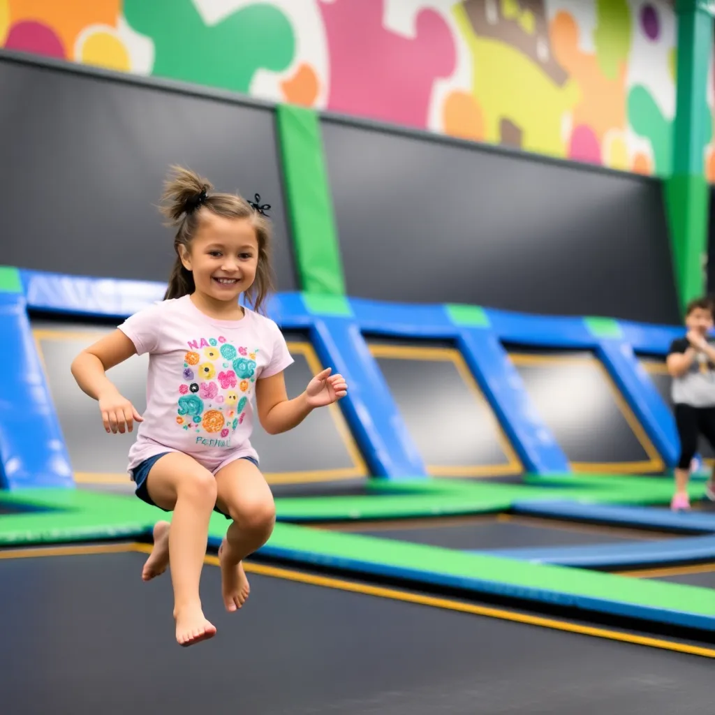 Kids birthday party places Flying Squirrel Trampoline Park in Lutz