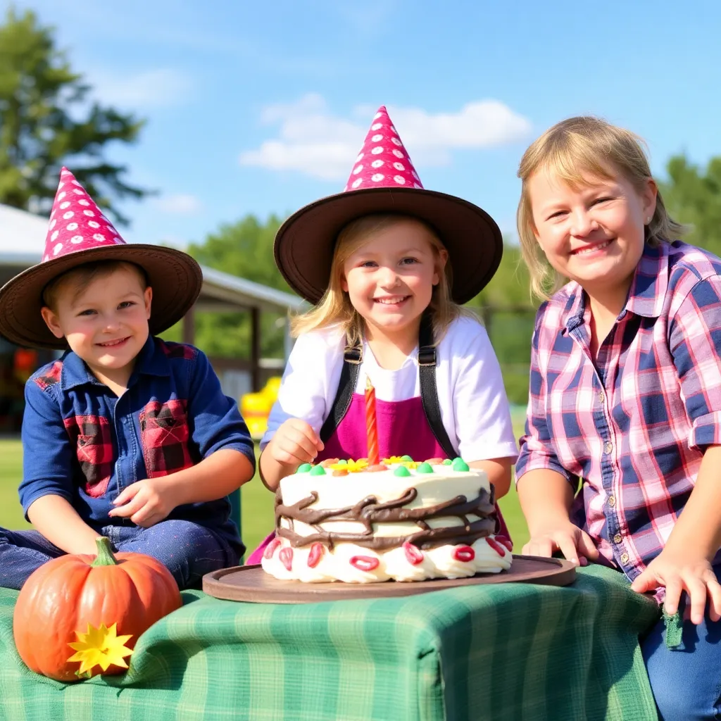 Kids birthday party places Fresh Acres Fall Festival in Monticello