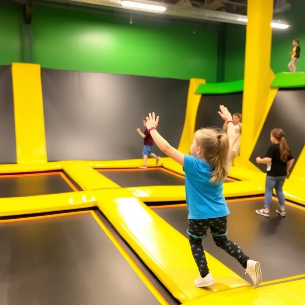 Kids birthday party places Fun City Trampoline Park in Bear