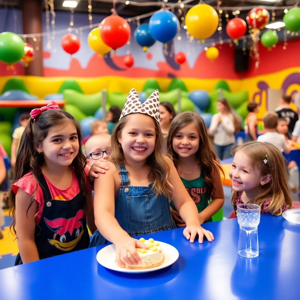 Kids birthday party places Funtopia in Naperville