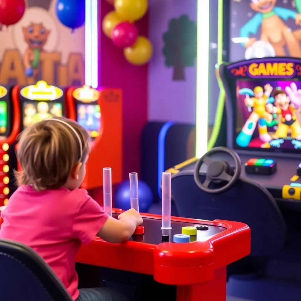 Kids birthday party places Game Mania in St Charles