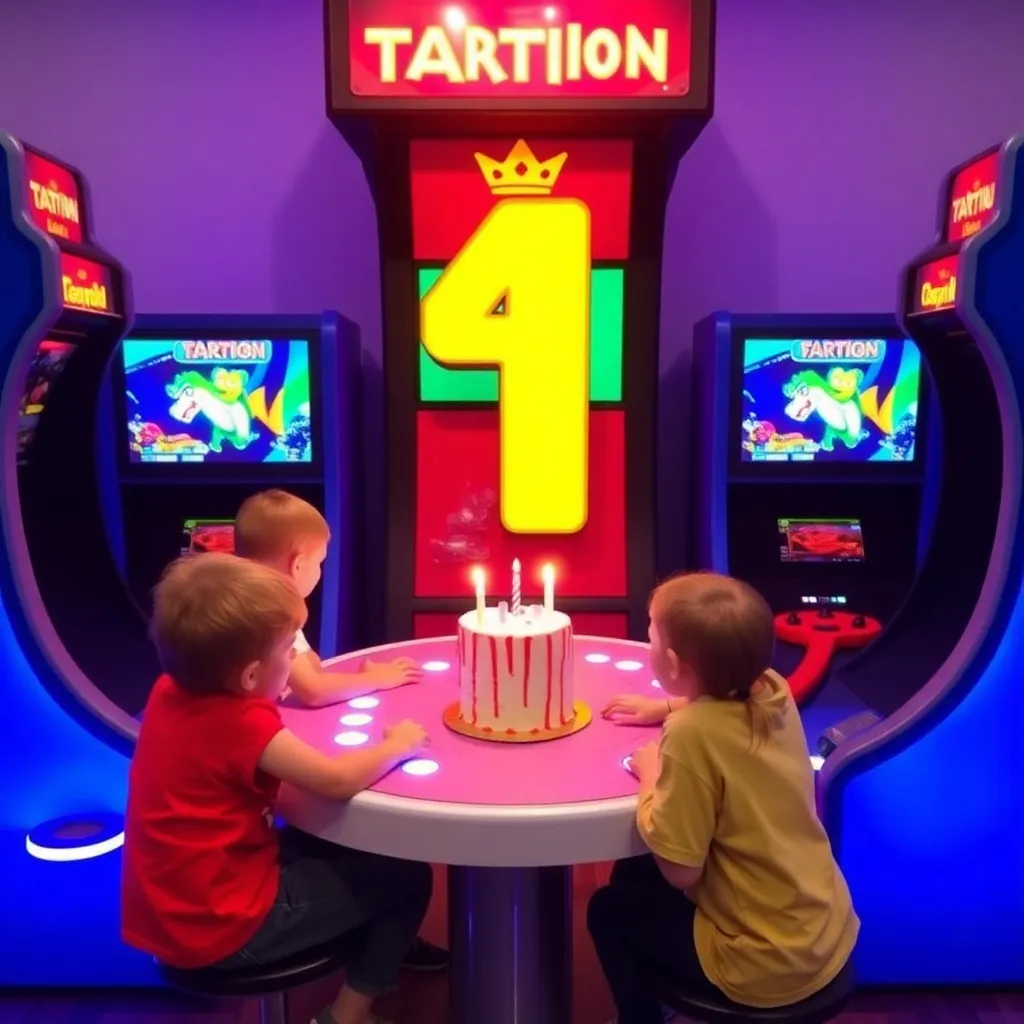 Kids birthday party places Game Terminal in Nashville
