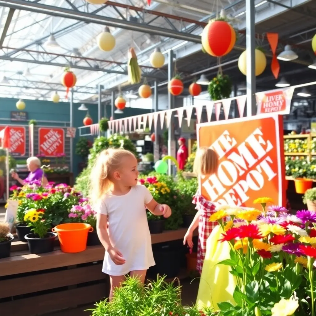 Kids birthday party places Garden Center At The Home Depot in Saint Thomas