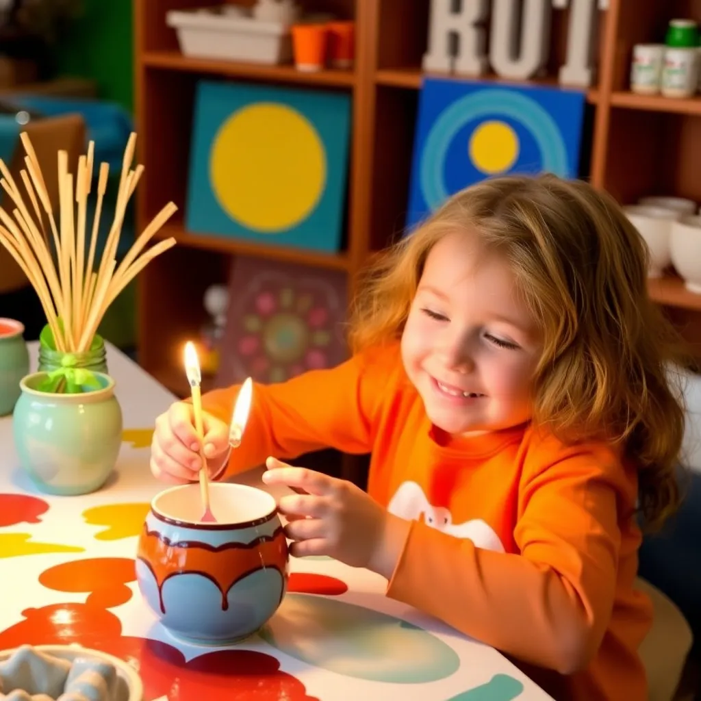 Kids birthday party places Go Paint Ceramics in Milford