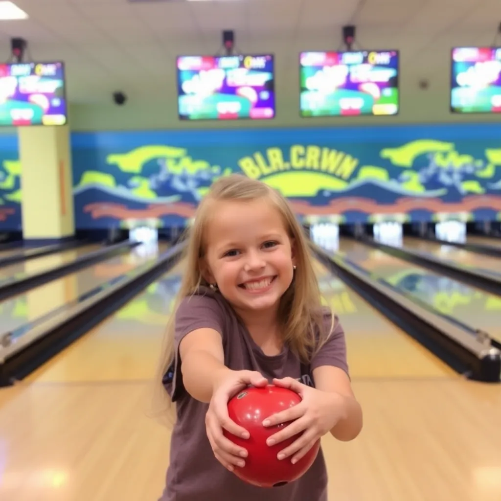 Kids birthday party places Gold Crown Lanes in St Johnsbury