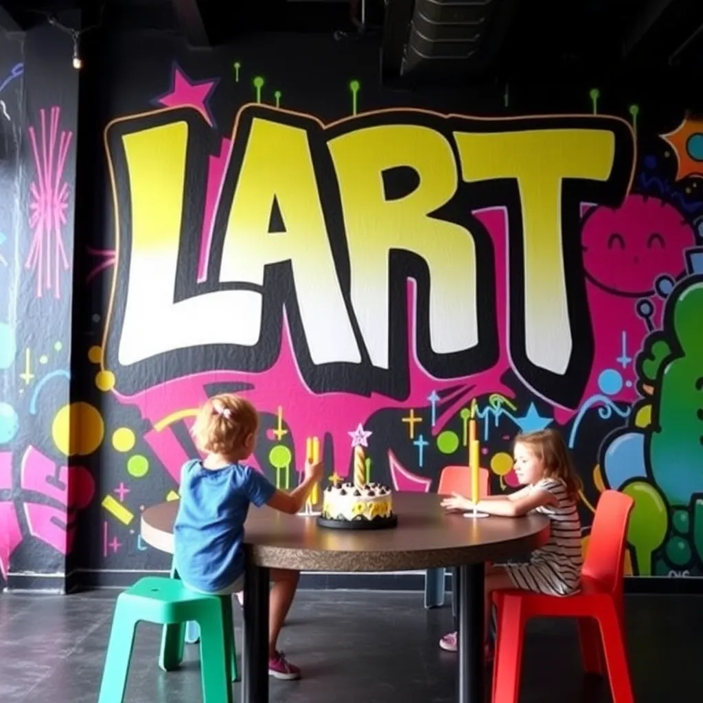 Kids birthday party places Graffiti Loft in St. Louis