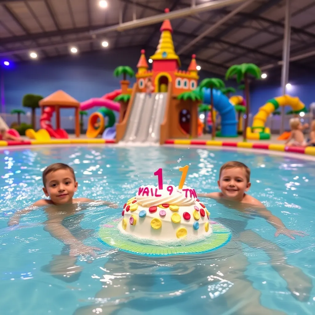 Kids birthday party places Grand Paradise Waterpark in Collins