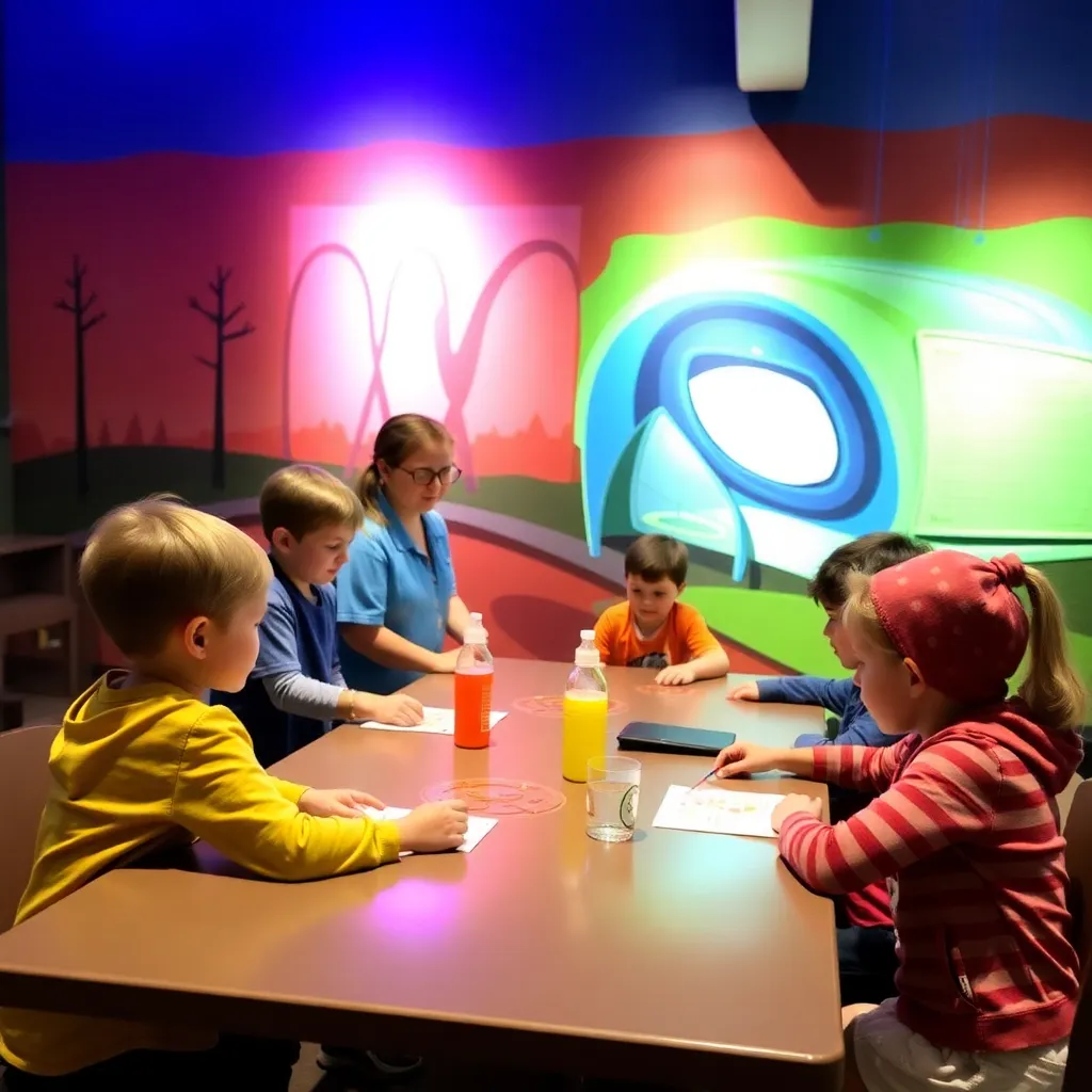 Kids birthday party places Headwaters Science Center in Bemidji