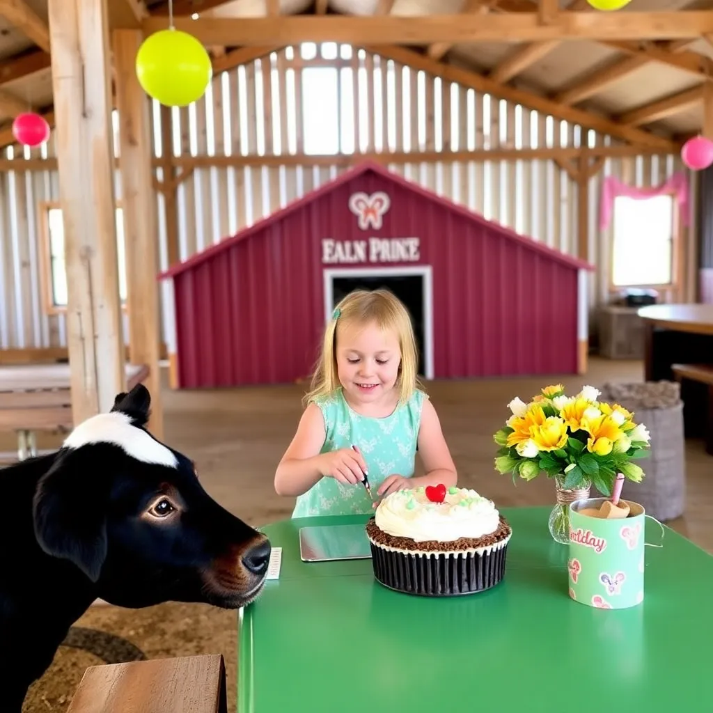 Kids birthday party places Heartland Farms in Bourbon