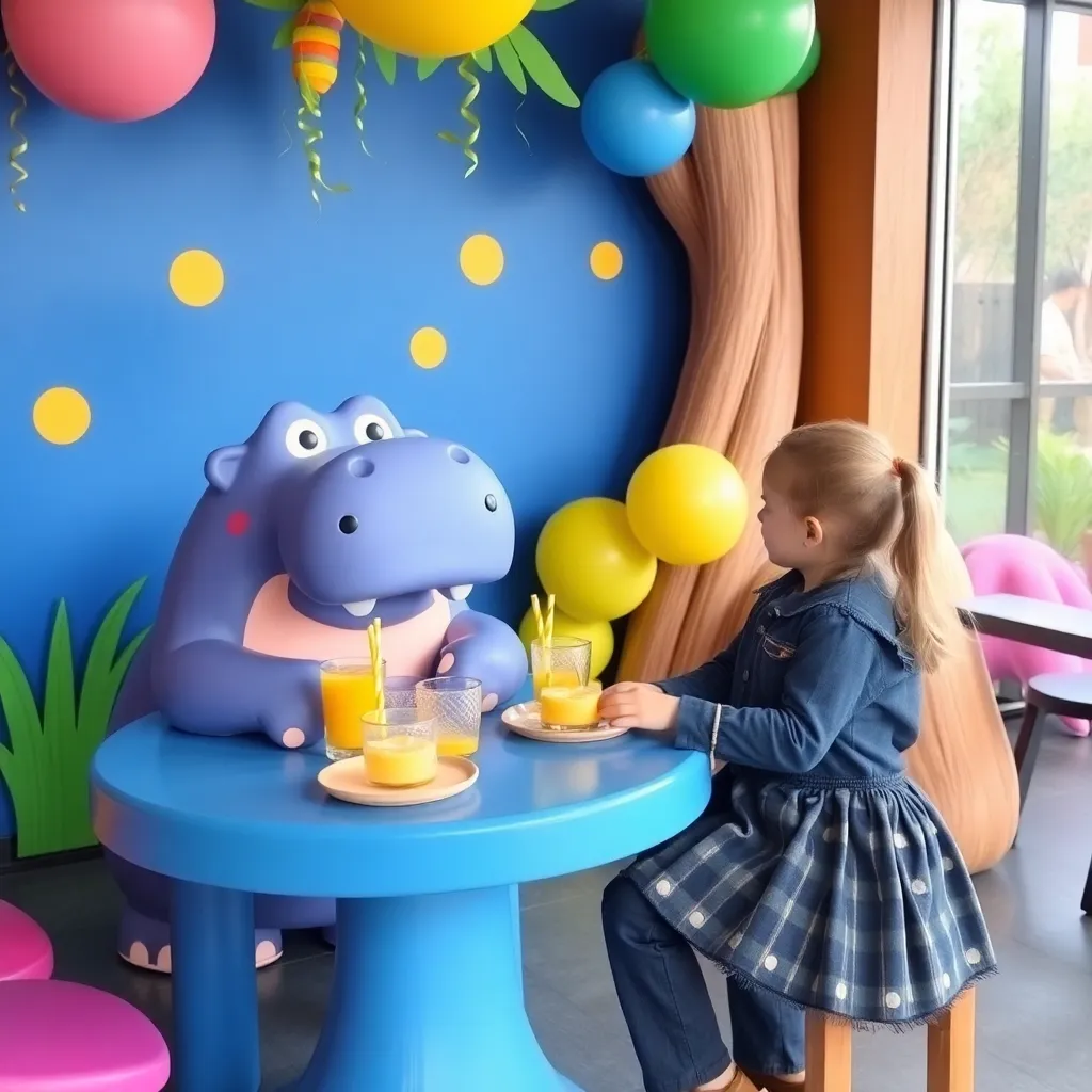 Kids birthday party places Honey Hippo. Play Café in Great Falls
