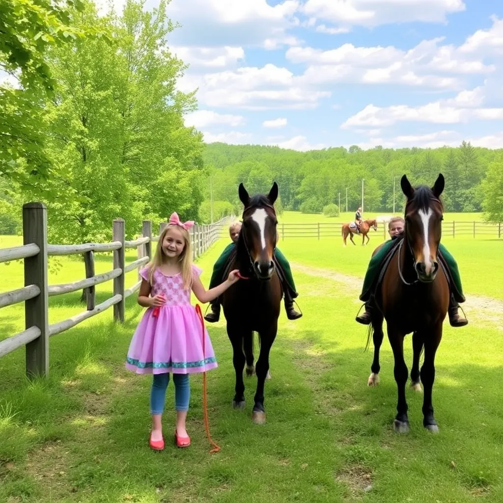 Kids birthday party places Horse Country in Lexington