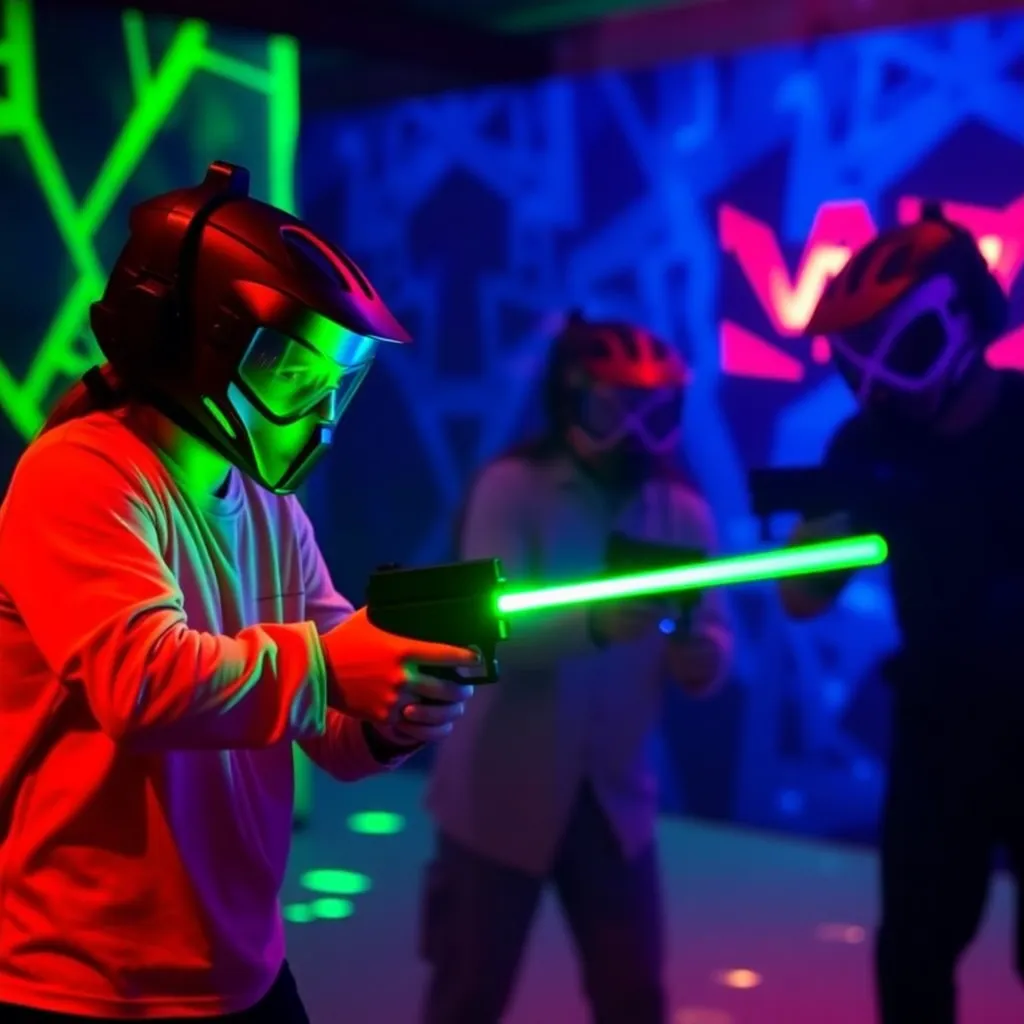 Kids birthday party places Jaegers Laser Tag in Kansas City