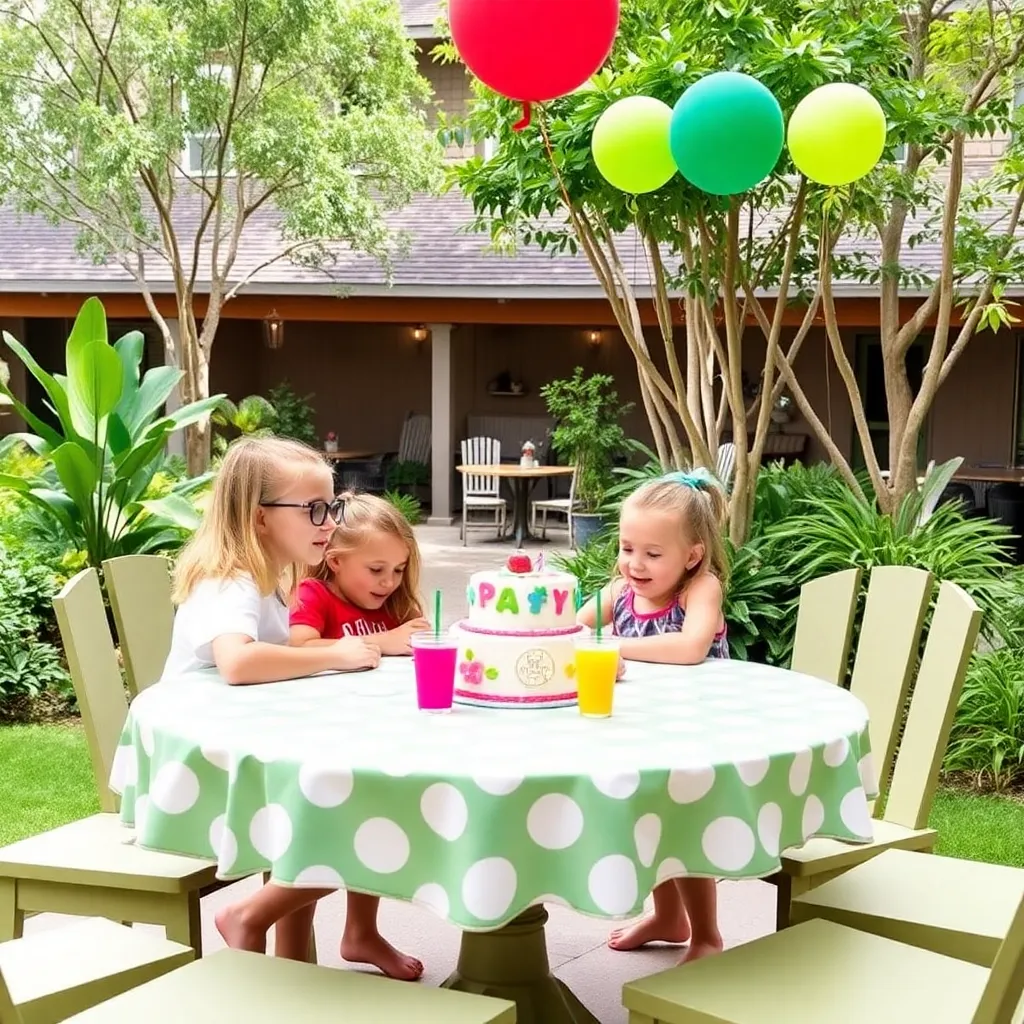 Kids birthday party places Johnson's Courtyard in Baton Rouge