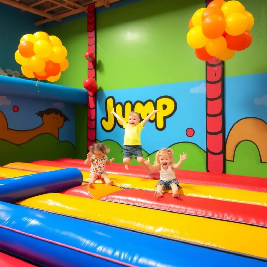 Kids birthday party places Jump Jump Land in Haysville