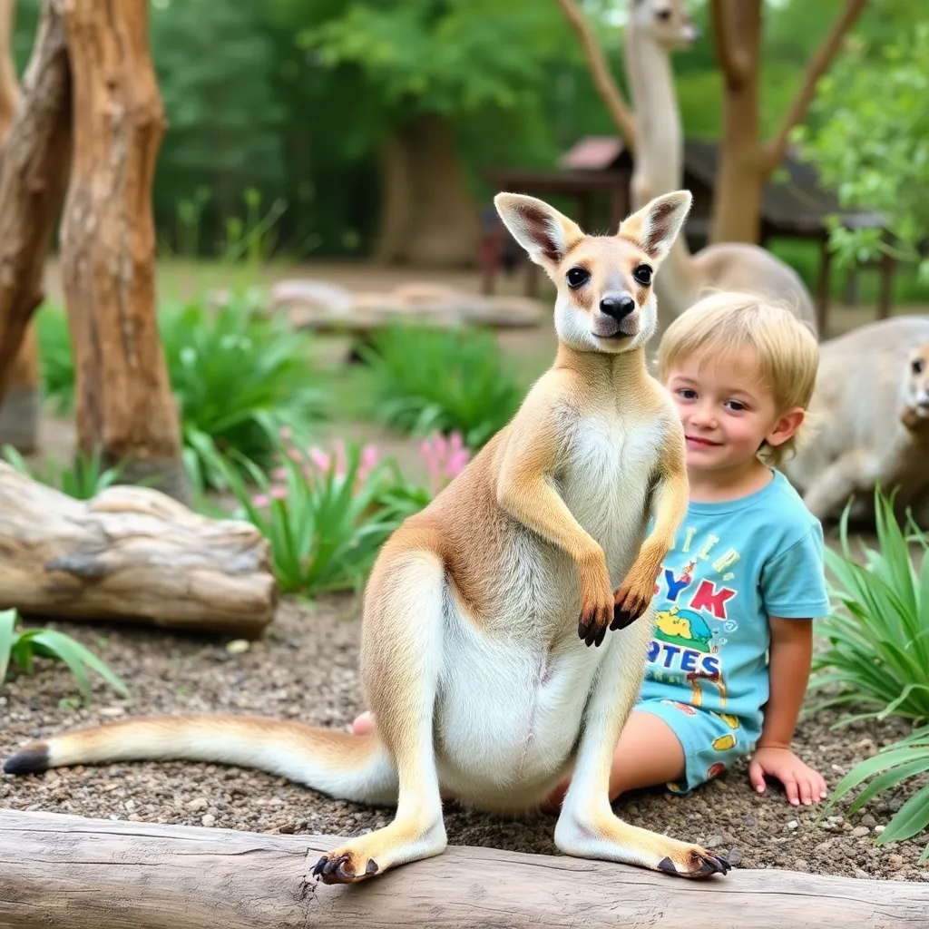Kids birthday party places Kangaroo Zoo in Pleasant Grove