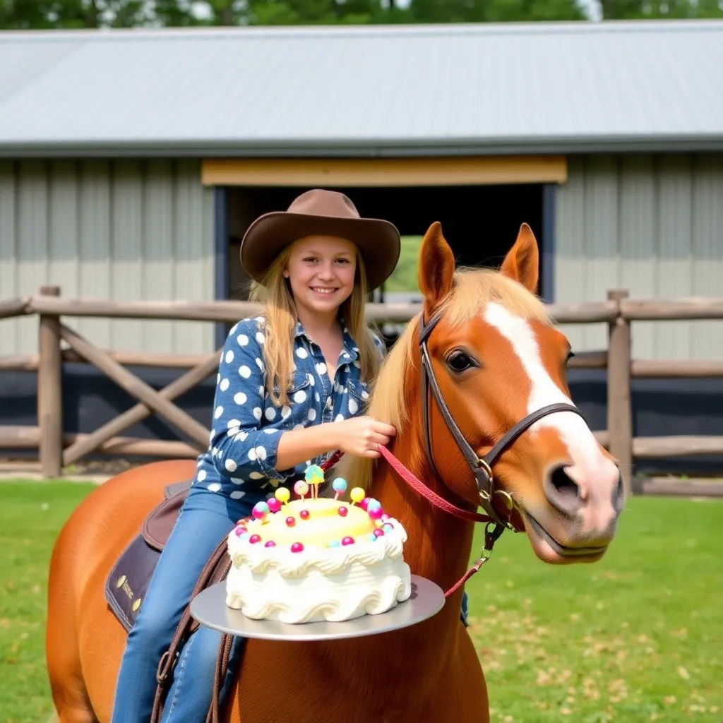 Kids birthday party places Kenwood Stables in Brandon