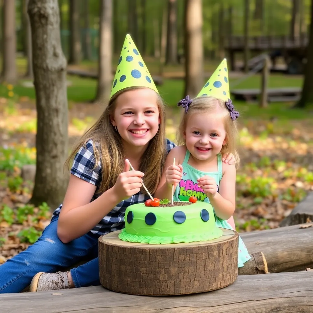 Kids birthday party places Kneeknocker Woods in Gibbon