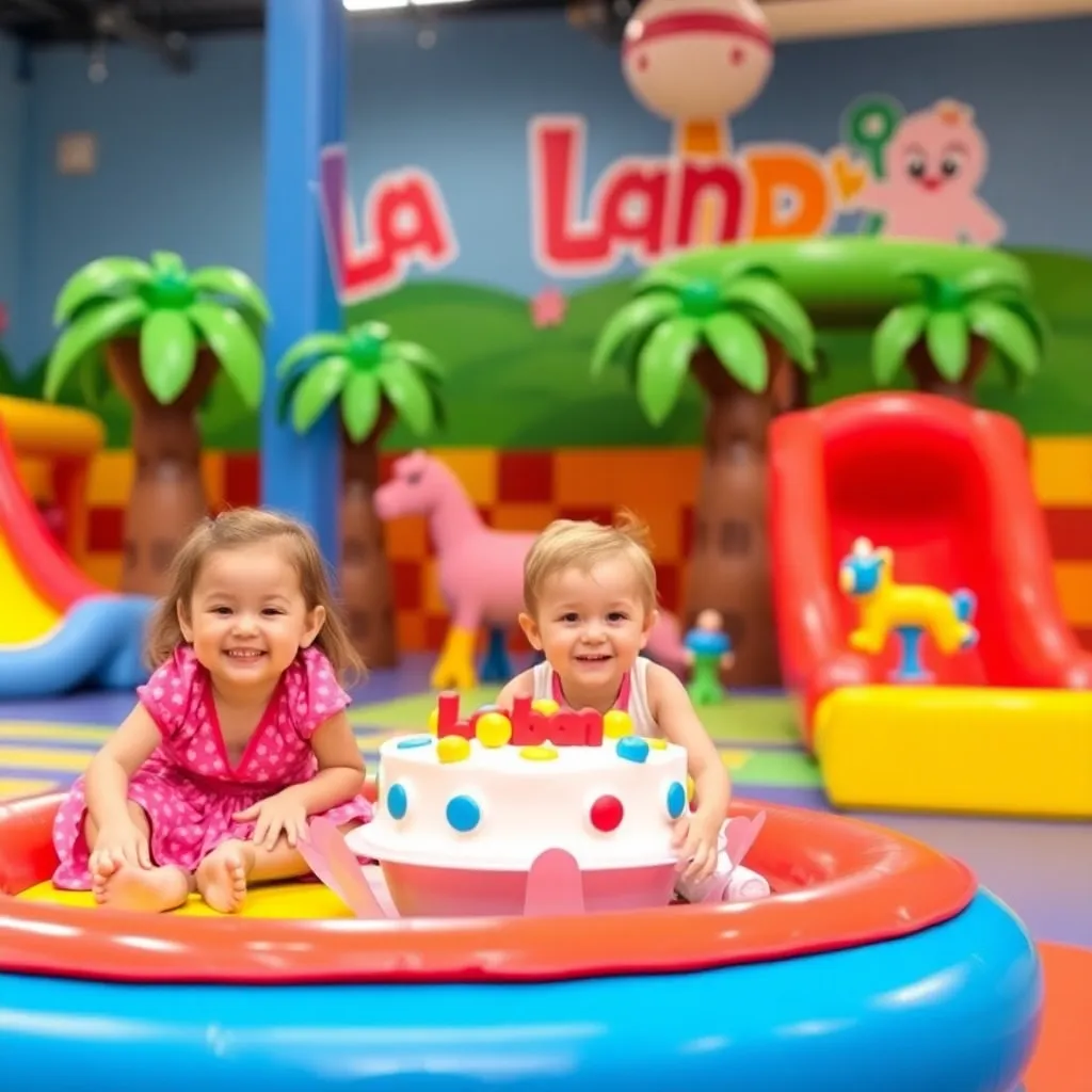 Kids birthday party places La La Land Indoor Playground in Burbank