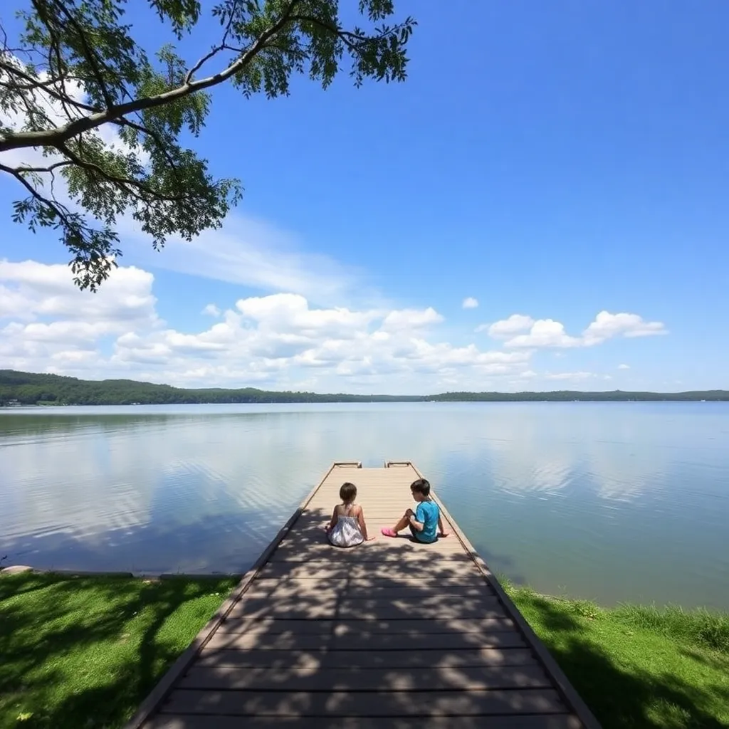 Kids birthday party places Lake Reba Park in Richmond