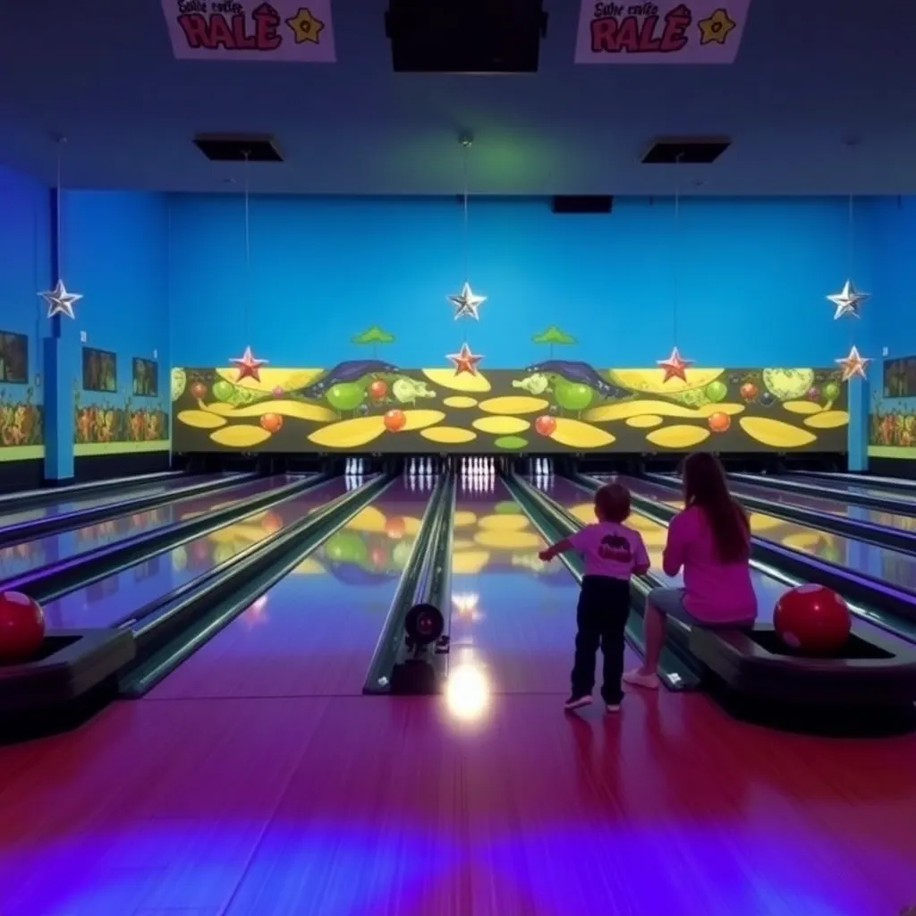 Kids birthday party places Lariat Lanes in Pierre