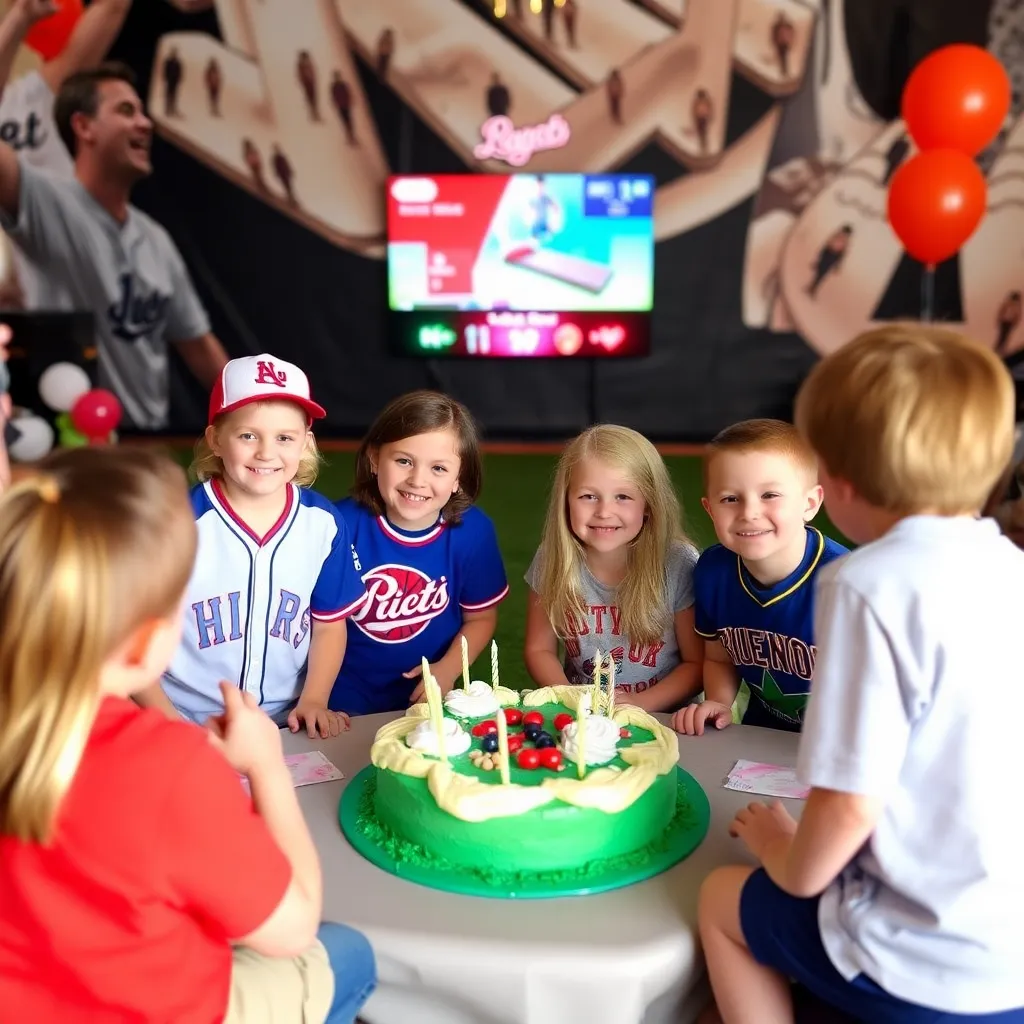 Kids birthday party places Legends Field in Lexington