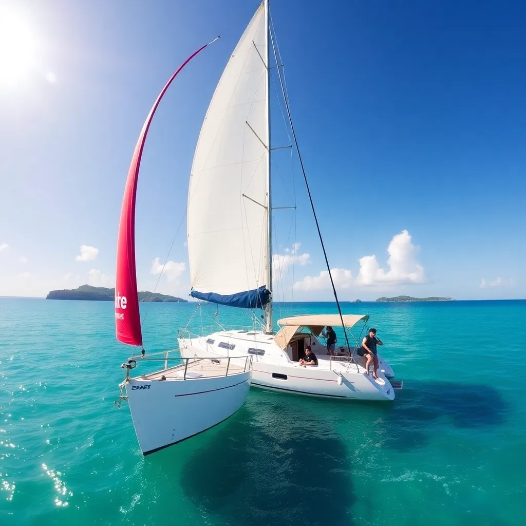 Kids birthday party places Lyric Sails in St Croix