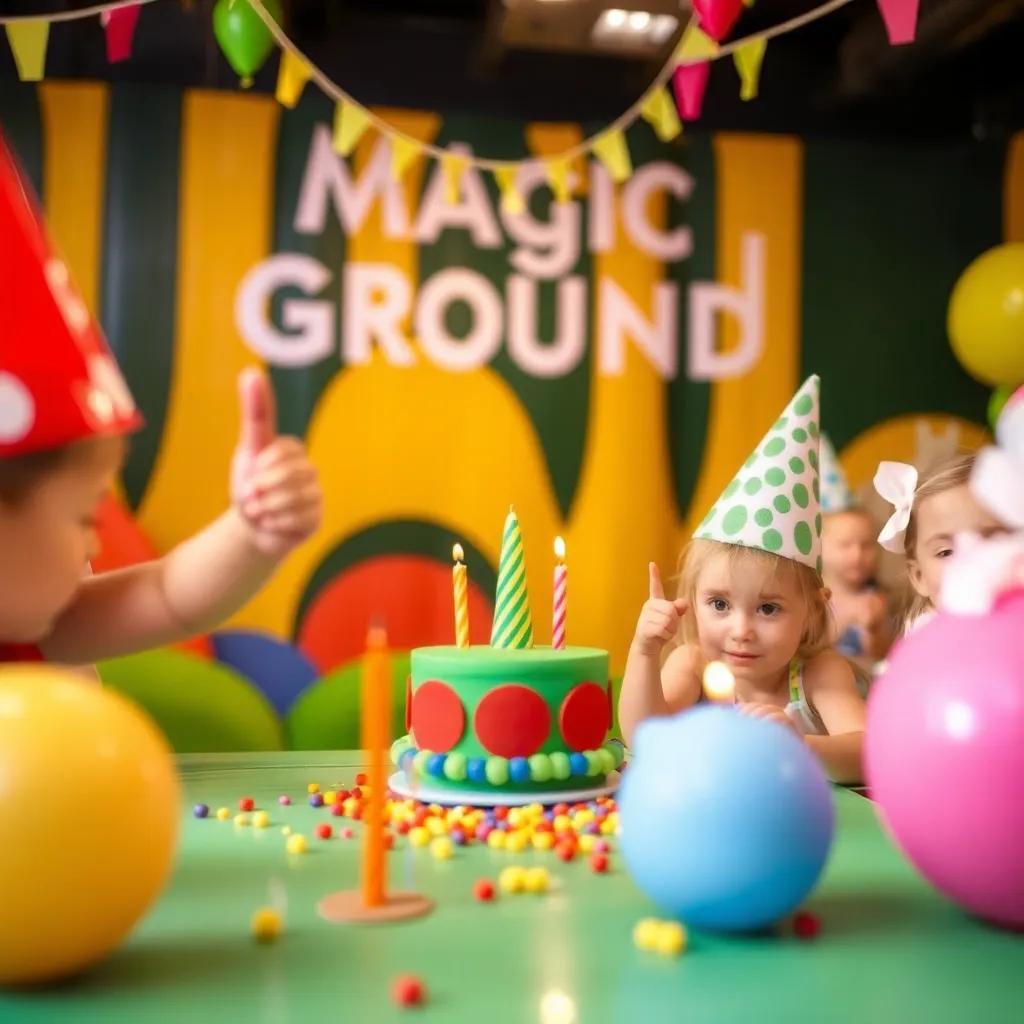 Kids birthday party places Magic Ground in Washington