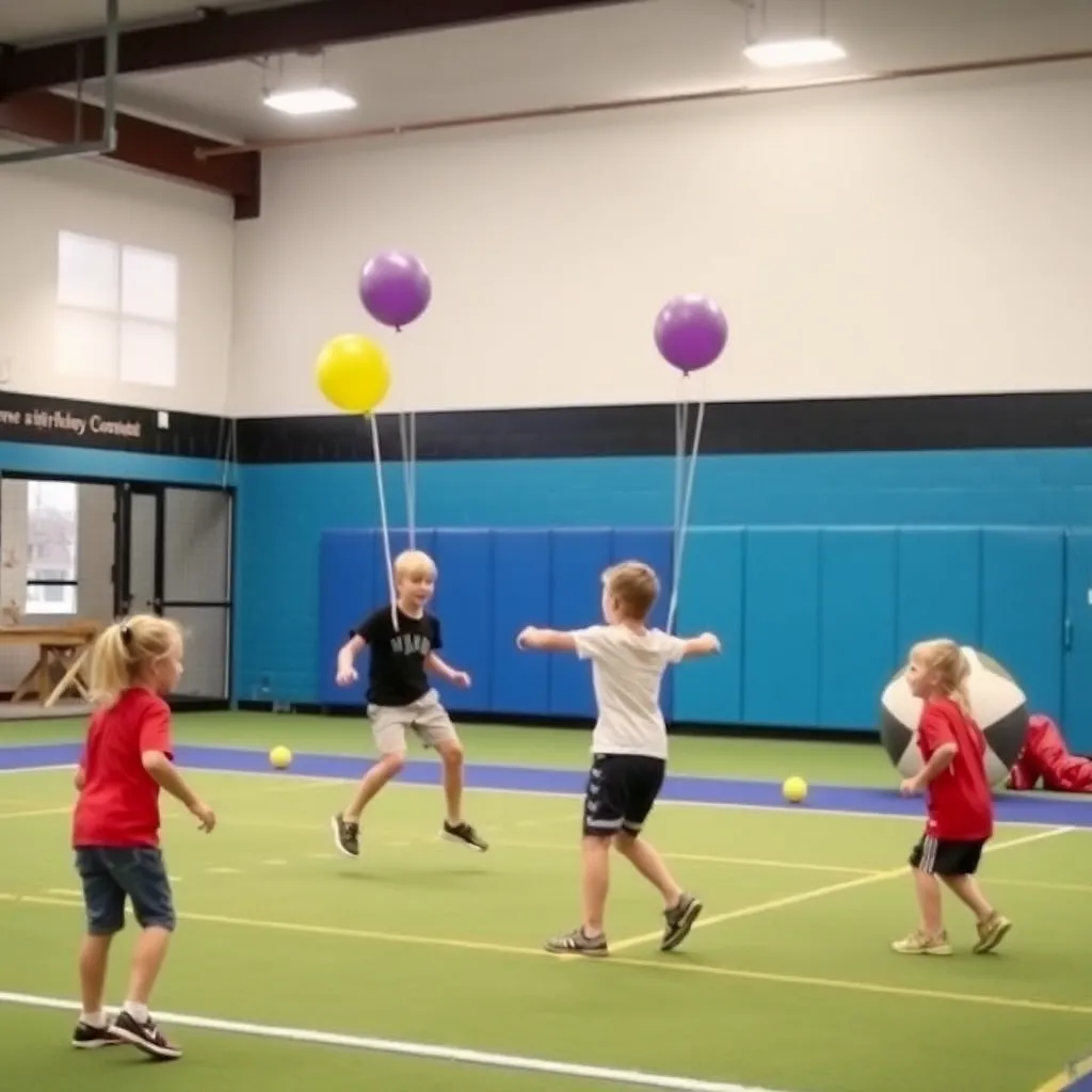 Kids birthday party places Maine Athletic Complex in Portland