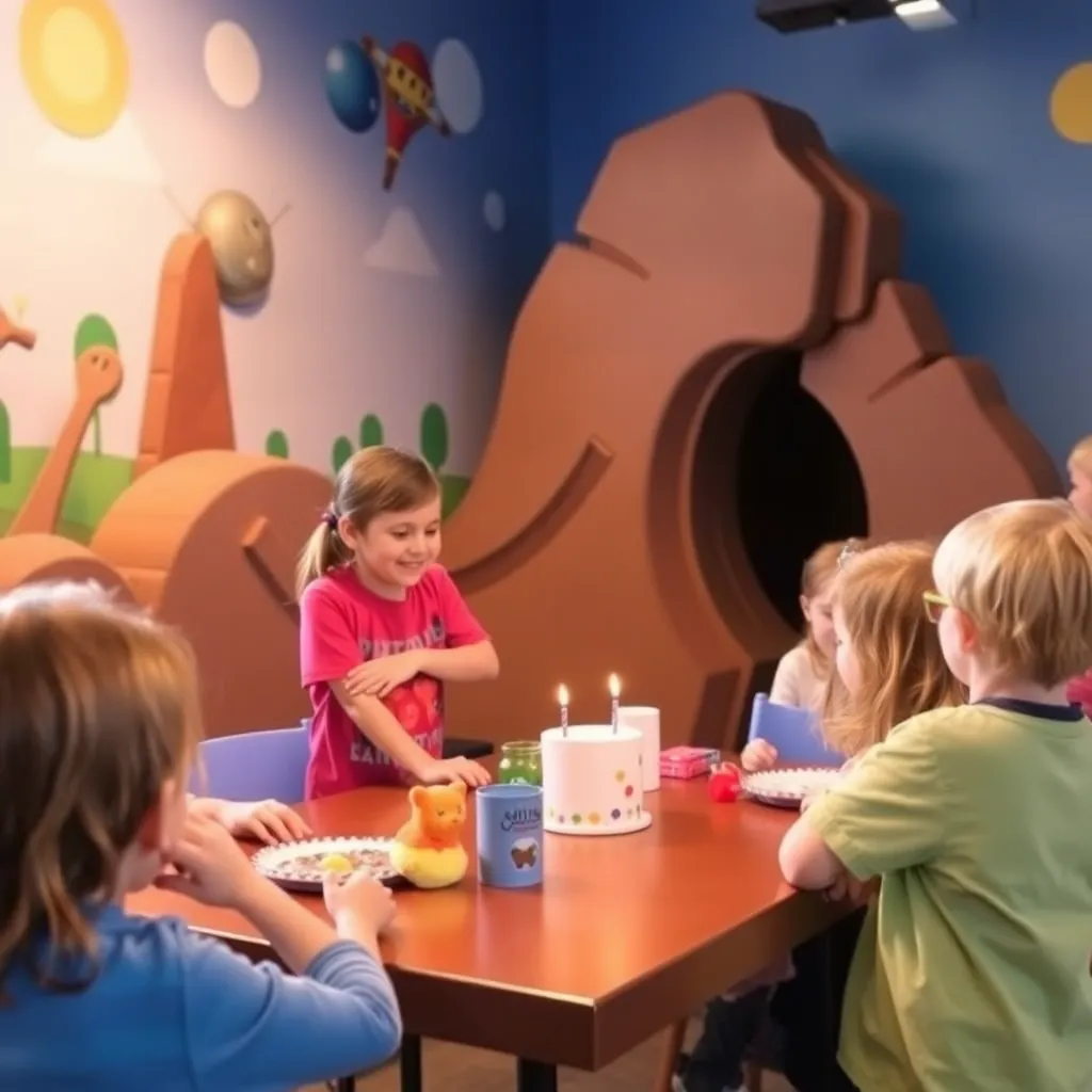 Kids birthday party places Maine Discovery Museum in Bangor