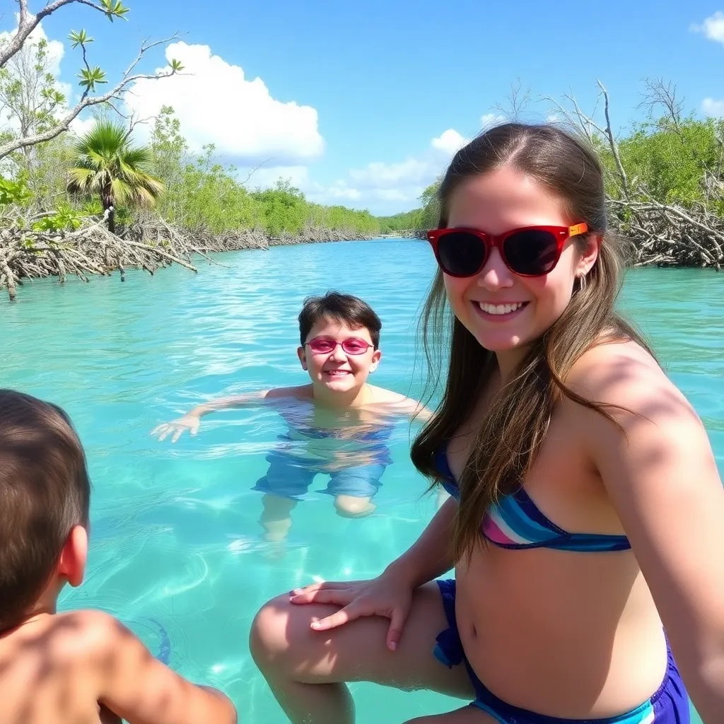 Kids birthday party places Mangrove Lagoon in St Thomas
