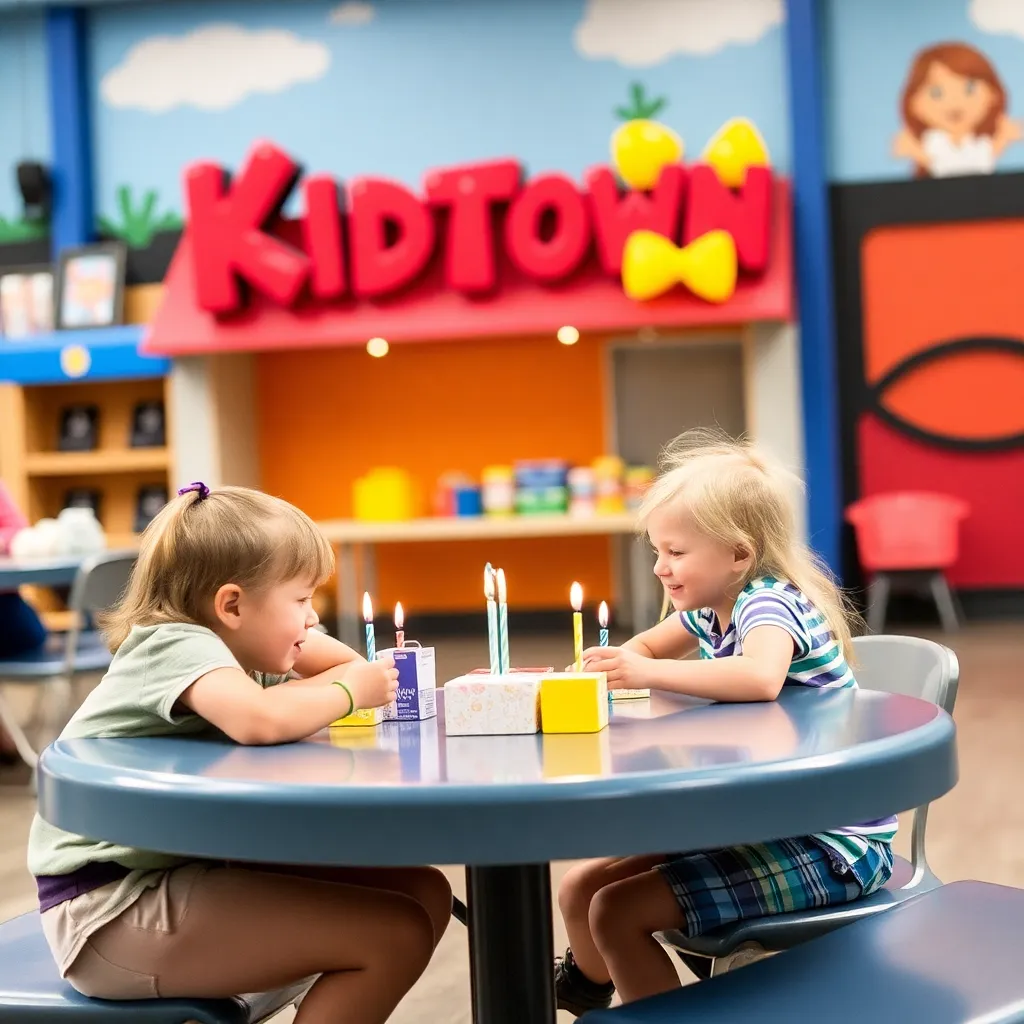 Kids birthday party places Midtown Kidtown in Grand Forks