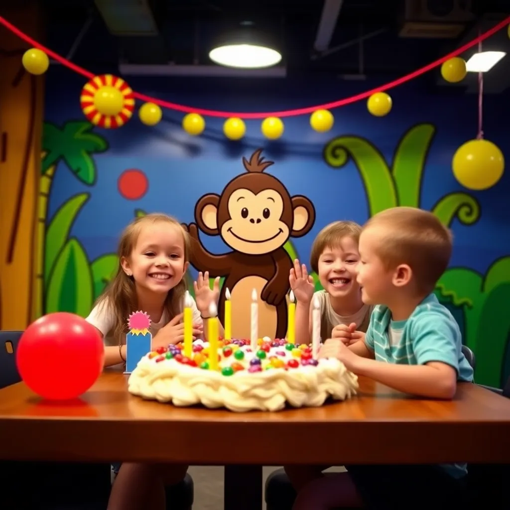 Kids birthday party places Monkey Joe's in Warner Robins