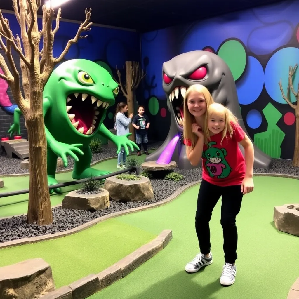 Kids birthday party places Monster Mini Golf Cherry Hill in Cherry Hill Township