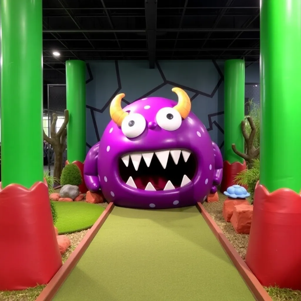 Kids birthday party places Monster Mini Golf Seekonk in Seekonk