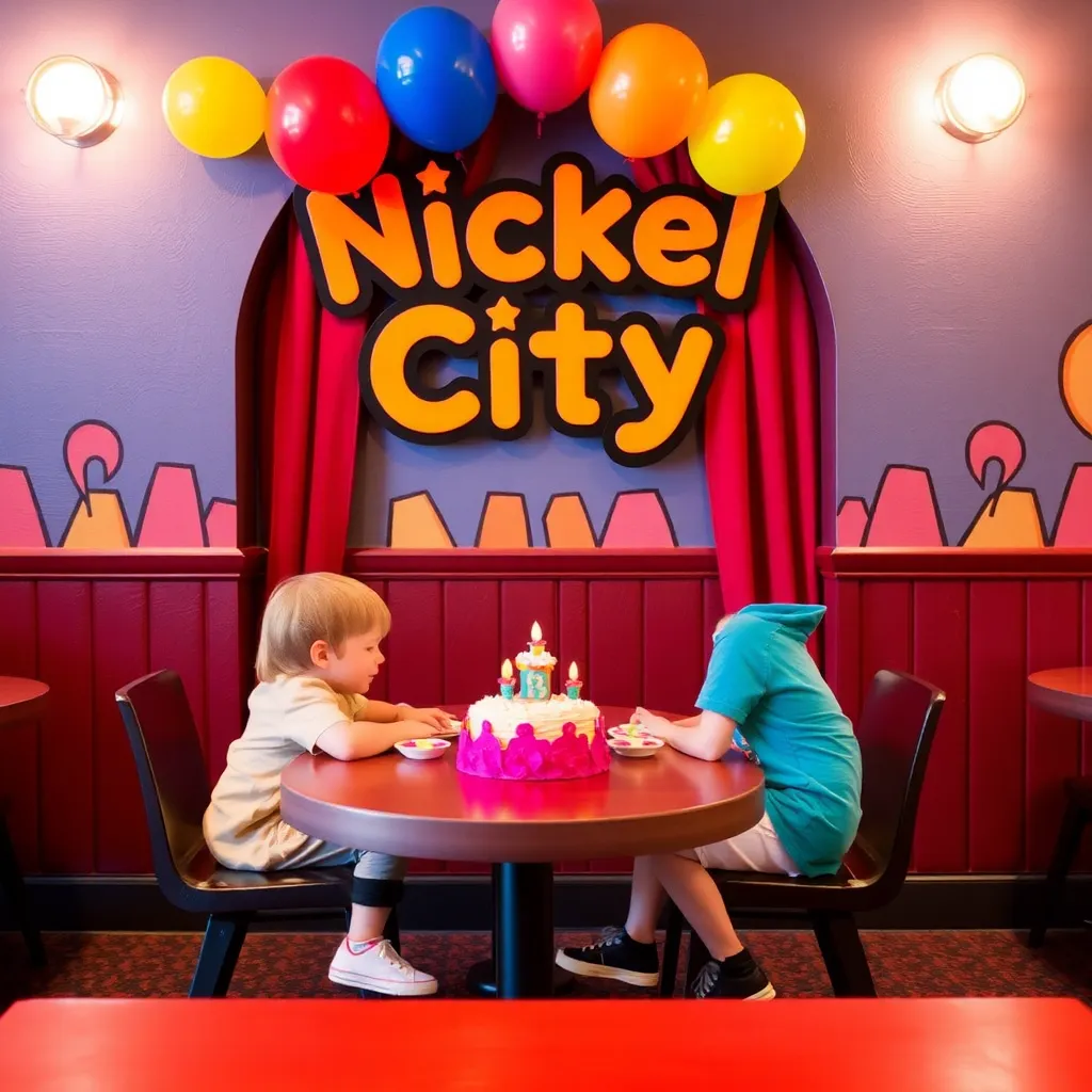 Kids birthday party places Nickel City in Orem