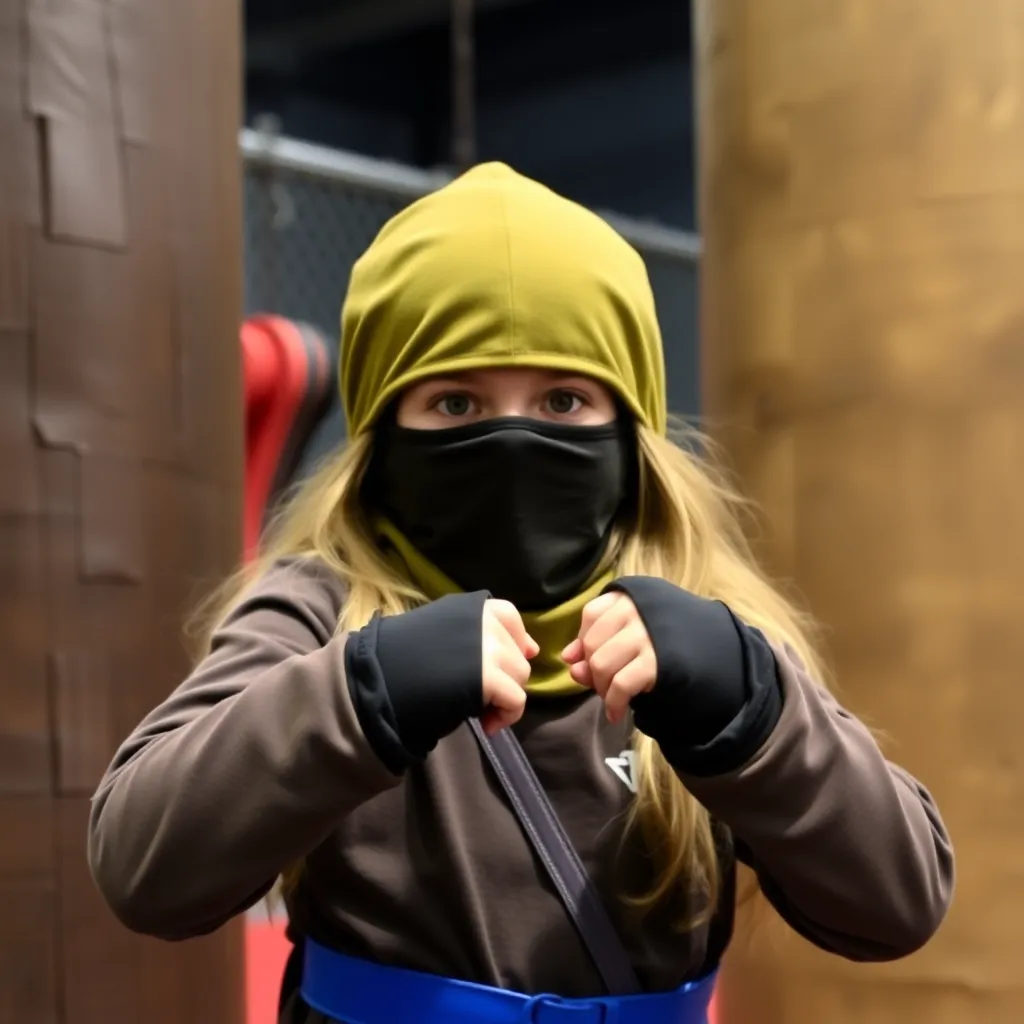 Kids birthday party places Ninja Citi Adventure Park in Columbus