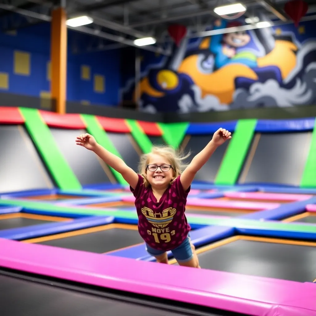 Kids birthday party places Nova Trampoline Park in Wyoming